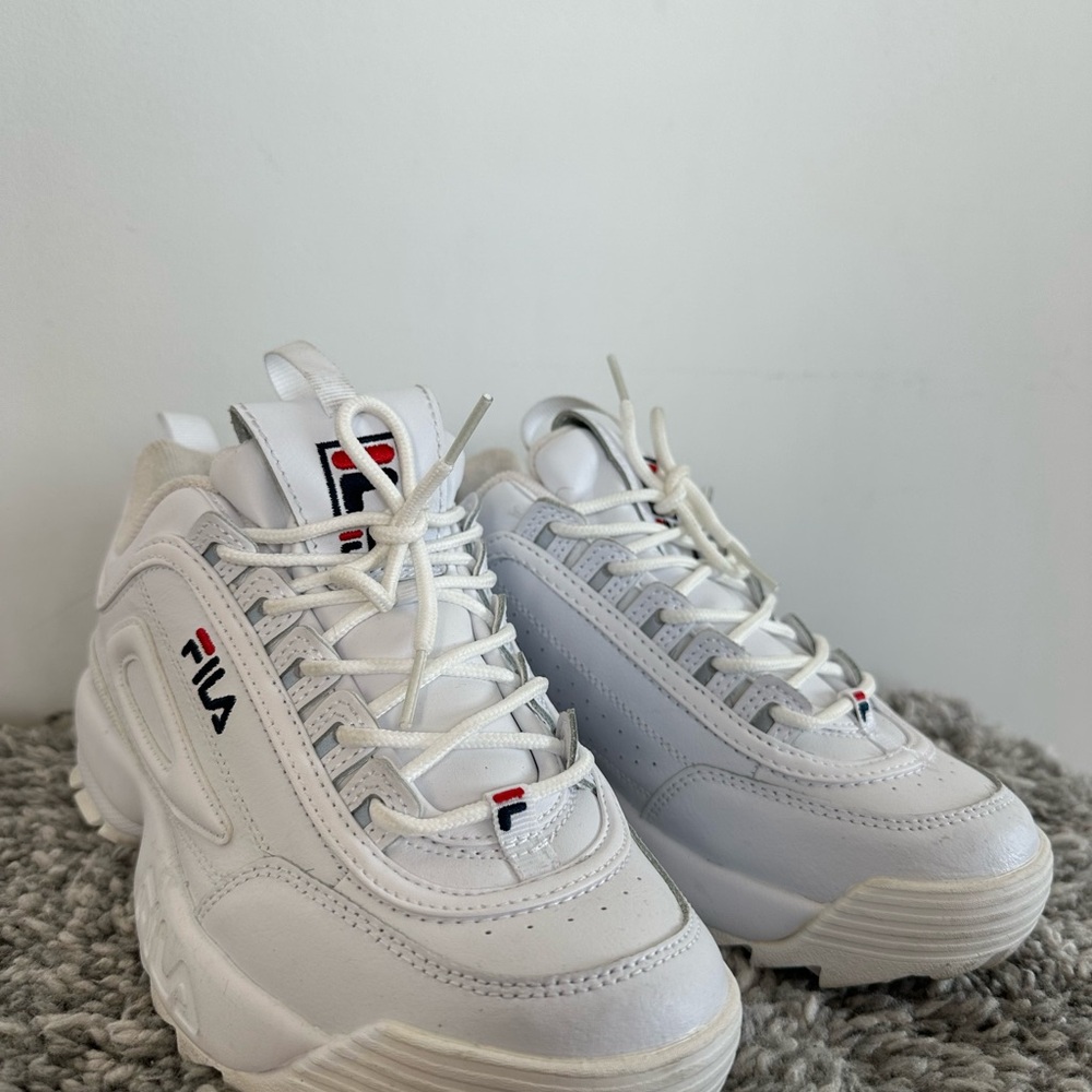 Fila White and Gray Sneakers